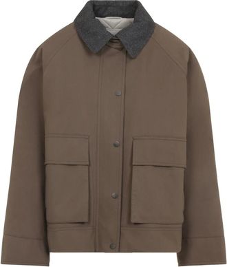 Brunello Cucinelli Dames, Jassen, Beige, Maat: 2XS Katoen