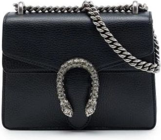 Gucci Pre-owned Leather gucci-bags - Dames - Vintage Schoudertas - Zwart - ONE Size - Vintage