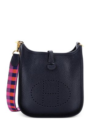 Herm&egrave;s Evelyne Bag Gen III Clemence TPM crossbody bag - women - Calf Leather - One Size - Blue