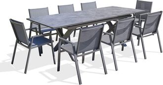 DCB Garden Floride - Juego De Comedor De Jard&iacute;n De 8 Plazas Dcb Garden