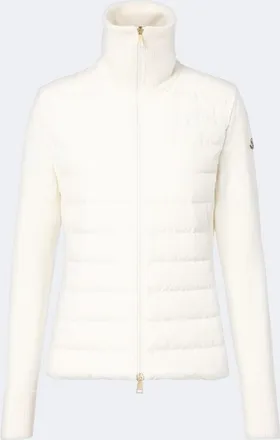 Moncler Cardigan in lana e cashmere con imbottitura