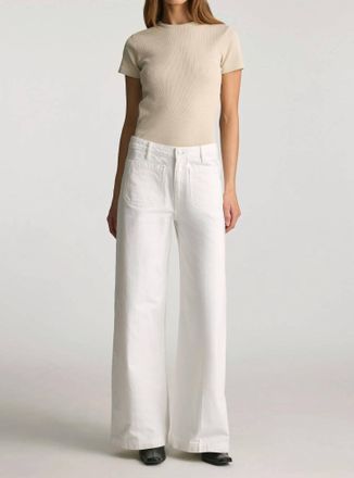Mavi Christine Wide Leg Jeans In White