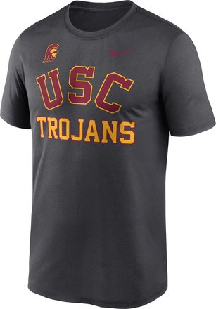 Nike USC Primetime Arch Mantra Legend Nike Mens Dri-FIT College T-Shirt in Grey | NKGK06FSCJ-ZZX