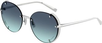Tiffany & Co. Zonnebril Tf 3110Kb Stijl 62139S - Dames - Zonnebrillen - Grijs - 57 MM - Accessoires