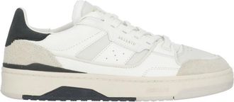 Axel Arigato Round Toe Leather Sneakers With Suede Inserts