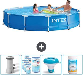 Intex Piscina Con Estructura Redonda - 366x76 Cm - 7-piezas Scb89