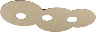 Top-Light Toplight Plafoniera da soffitto rotonda 3 luci Cloud con attacco GX53, struttura colore sabbia, design moderno 67x36x3cm