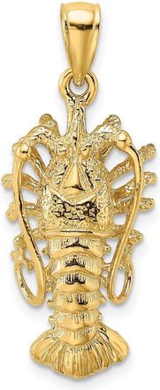 Diamond2Deal 14k Yellow Gold Polished Florida Lobster Charm