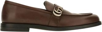 Gucci Mocas&iacute;n con Doble G - Shoes - Hombre - Marr&oacute;n - 40 1/2 EU