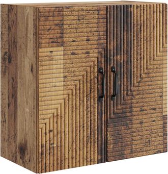 vidaXL Armario De Pared Madera Envejecida 59 X 31 X 60 Cm Vidaxl