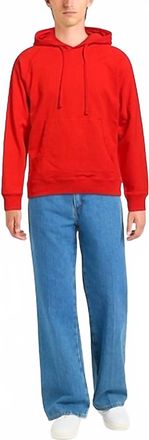 Orlebar Brown Francis Hooded Sweatshirt In Summer Red