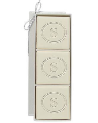 Carved Solutions Set Of 3 Soap Bars With Custom Initial