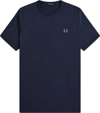 Fred Perry T-Shirt Ringer - - Tops - Uomo - Blu - M