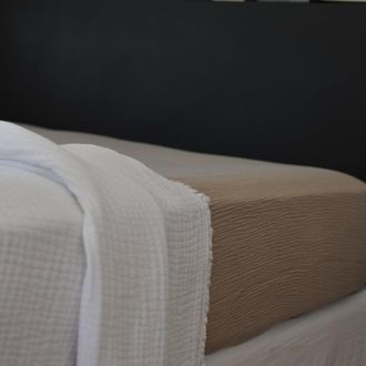 Maison d'&eacute;t&eacute; s&aacute;bana ajustable gasa de algod&oacute;n tort&oacute;la 180X200X30 CM