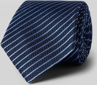 Joop Krawatte aus Seide im Allover-Look (8 cm) in Marine, Gr&ouml;&szlig;e 1