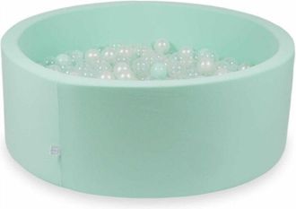 OEM Piscina Menta Seca 110x40 Con 500 Bolas: Transparente, Perla, Menta Claro