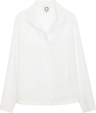 Ines De La Fressange Noa Top - Dames - Blouses - Wit - XL - Katoen - Overhemden
