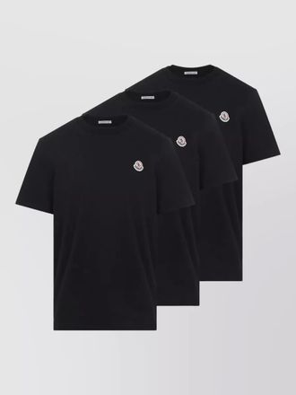 Moncler short sleeve crew neck cotton t-shirt