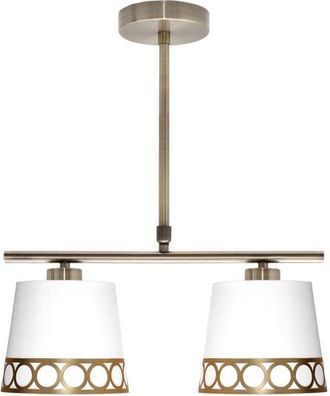 Fabrilamp Lampara Dalia 2xe14 Blanco/oro Regx40x16 Cm