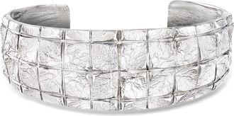 Ross-Simons Italian Sterling Silver Square-Pattern Cuff Bracelet