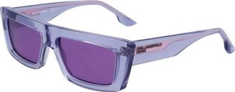 Karl Lagerfeld Sunglasses, unisex, Purple, Size: ONE SIZE Injected Frame Sunglasses