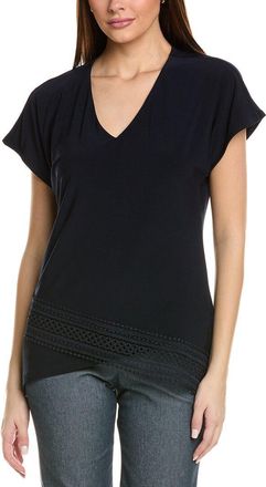 Joseph Ribkoff Lace Wrap Hem Top