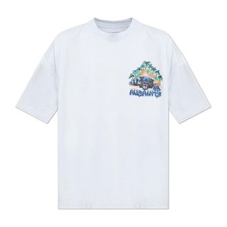 AllSaints Tops, Heren, Blauw, L, Katoen, T-shirt Pounce