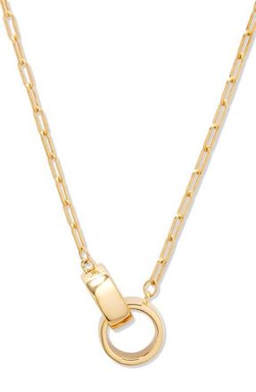 Brook & York Reese Paper Clip Chain Necklace in Gold at Nordstrom