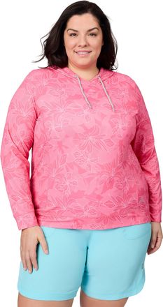 Free Country Womens Plus Size SunFree UPF Hoodie