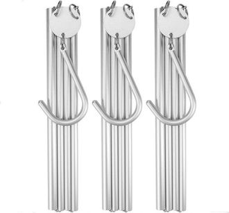 OEM Perchas De Viaje Plegables De Aluminio - 3 Piezas, Ligeras Y Port&aacute;tiles, Resistentes Para Cruceros, Hoteles Y Camping
