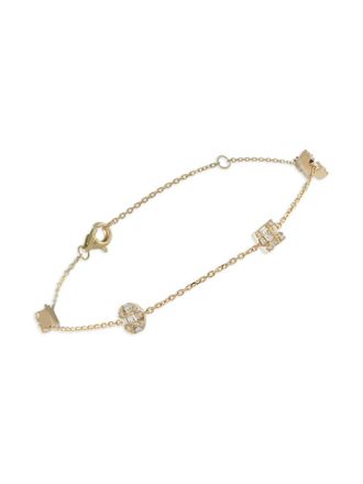 Luxury Bazaar 14K yellow gold diamond bracelet - Goud
