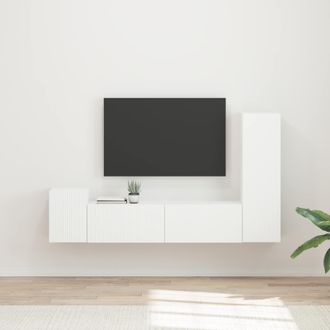 vidaXL Conjunto De Mueble De Tv 4 Uds. Madera De Ingenier&iacute;a Vidaxl