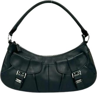 Dior Pre-owned Leren Schoudertas - Dames - Vintage Schoudertas - Zwart - ONE Size - Leer - Vintage
