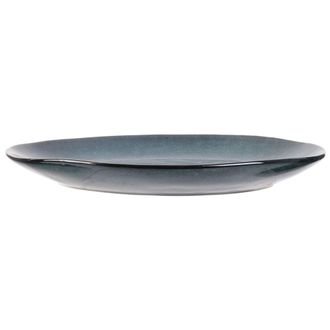 The Home Deco Factory 12 Assiette &Agrave; Dessert 22 Cm Galet Bleu - Au Gr&egrave;s Du Temps - Home Deco Factory - Cmp