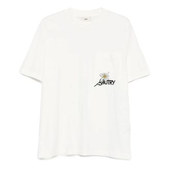 Autry T-Shirts, male, White, M, Alpina Print Unisex T-Shirt
