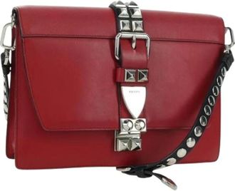 Prada Pre-owned Cross Body Bags, female, Red, Size: ONE SIZE Pre-owned Vintage Shoulder Bag