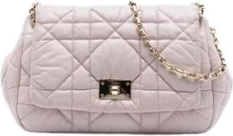 Dior Pre-owned Vintage Quilted Shoulder Bag - Dames - Vintage Schoudertas - Roze - ONE Size - Leer - Vintage