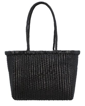 Dragon Diffusion B Weave Small Leather Shoulder Bag