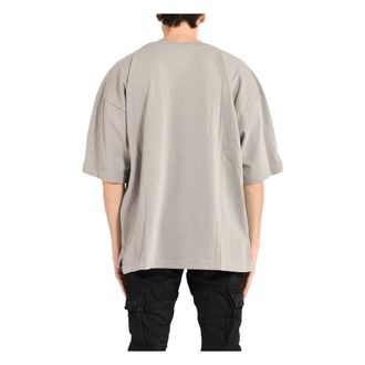 Miharayasuhiro Oversized Tops, male, Gray, Size: XL Heavy Weight Jersey Pocket Short-Sleeve Tee