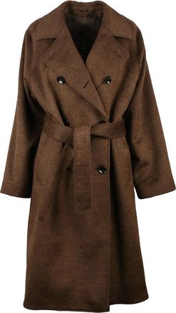 L.B.M. 1911 Brown Virgin Wool-Blend Coat