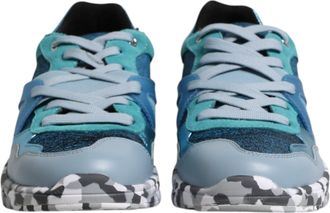 Dolce & Gabbana Multicolor Lace Up Low Top Men Sneakers Mens Shoes (Pre-Owned)
