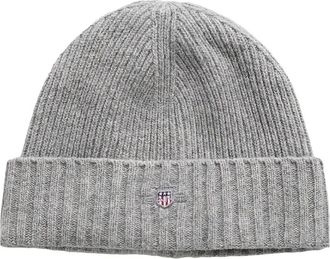 GANT Berretto in misto cotone con logo - Grigio