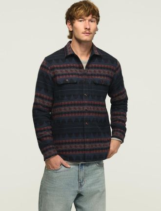 Lucky Brand Mens Jacquard Humboldt Shirt