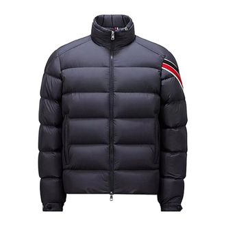 Moncler Down Jackets, male, Blue, Size: S Giacca