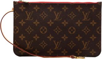 Louis Vuitton Pouch Neverfull MM con monogramma 2019 - Marrone