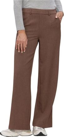 Object Object, Broeken, Dames, Bruin, XL, Polyester, Objlisa Wide Pant