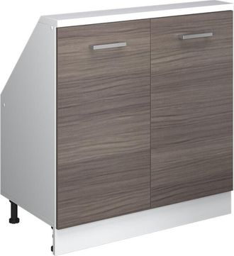 Vicco Armario Para Techo Inclinado Rion, Precioso Gris/blanco, Con 2 Puertas, Vicco