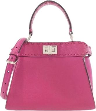 Fendi Pre-owned Handbags, female, Pink, Size: ONE SIZE Pre-owned Vintage Handbag