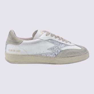 MOA Master Of Arts Silver And White Leather Sneakers