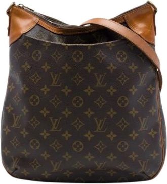 Louis Vuitton Pre-owned Odeon MM - Dames - Vintage Schoudertas - Bruin - ONE Size - Leer - Vintage